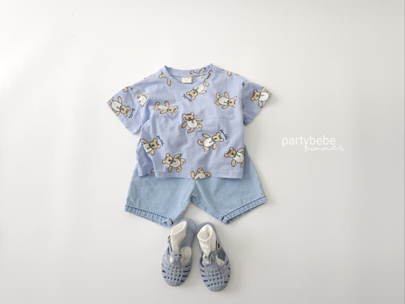 Party Kids - Korean Baby Fashion - #babygirlfashion - Bear Tee - 9