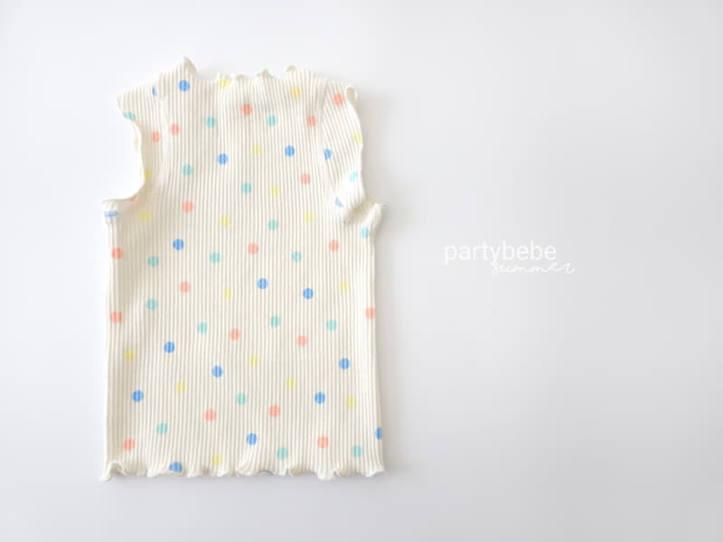 Party Kids - Korean Baby Fashion - #babylifestyle - Pong Pong Shoulder Sleeveless - 6