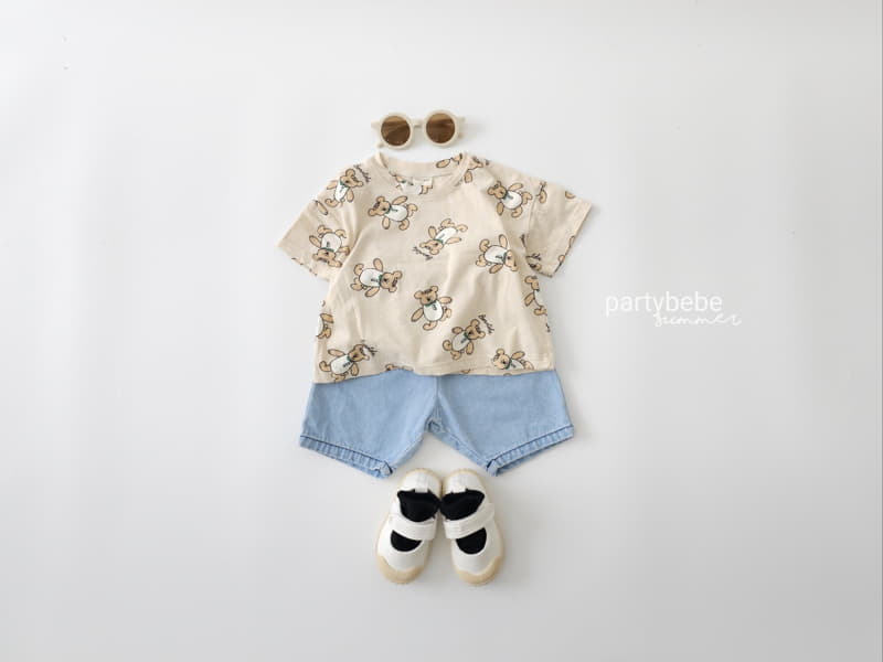 Party Kids - Korean Baby Fashion - #babylifestyle - Bear Tee - 10