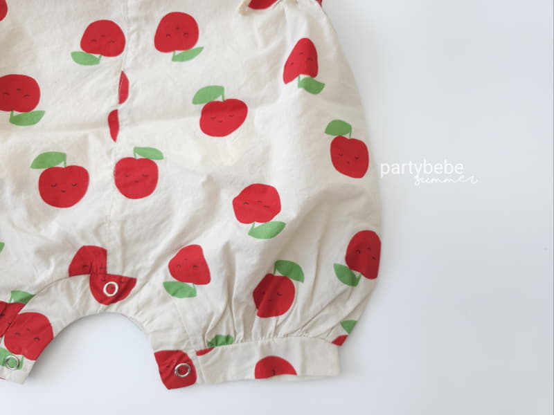 Party Kids - Korean Baby Fashion - #babyoninstagram - Apple Bodysuit with Bucket Hat - 11