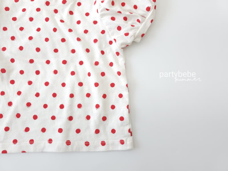 Party Kids - Korean Baby Fashion - #babyoninstagram - Dot Puff Tee - 6