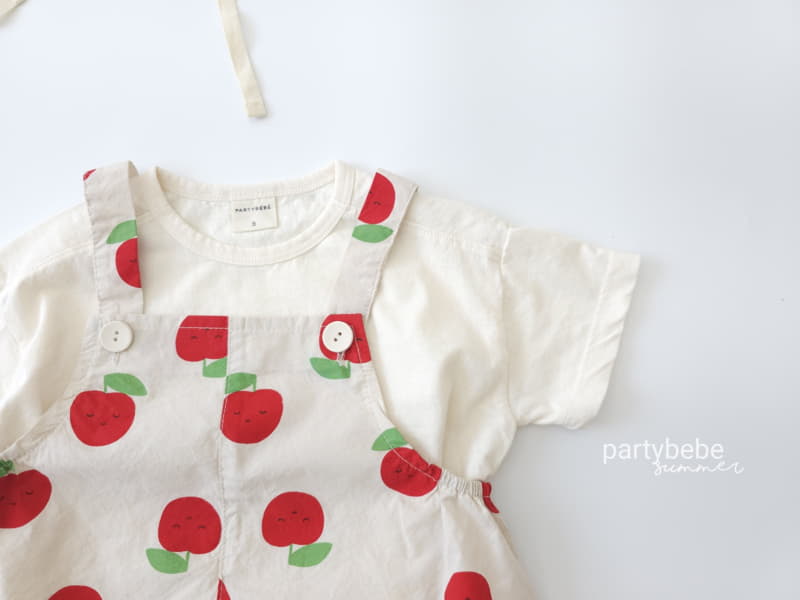 Party Kids - Korean Baby Fashion - #babyootd - Apple Bodysuit with Bucket Hat - 12