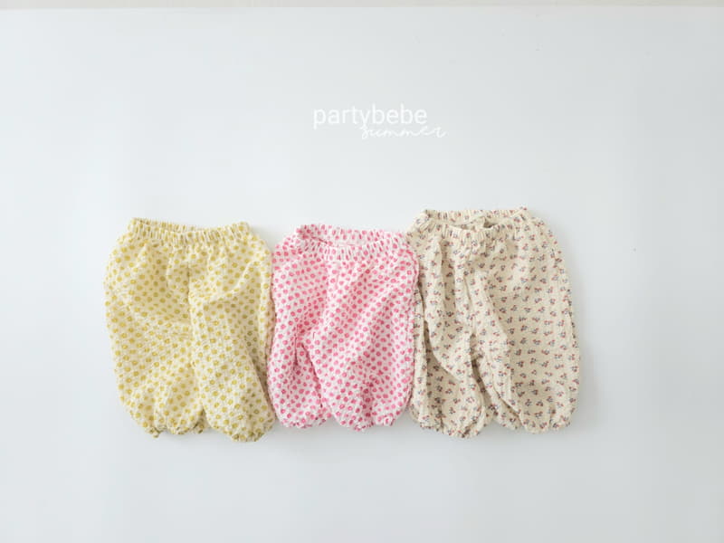 Party Kids - Korean Baby Fashion - #babyootd - Flower Pants - 2