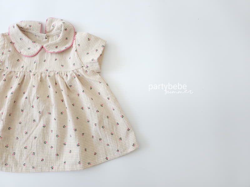 Party Kids - Korean Baby Fashion - #babyootd - Bebe One-piece Bloomer Set