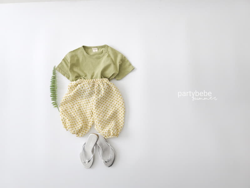 Party Kids - Korean Baby Fashion - #babyoutfit - Flower Pants - 4