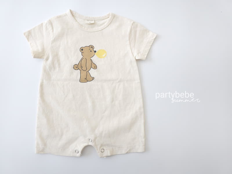 Party Kids - Korean Baby Fashion - #babyoutfit - Balloon Bear Bodysuit - 6