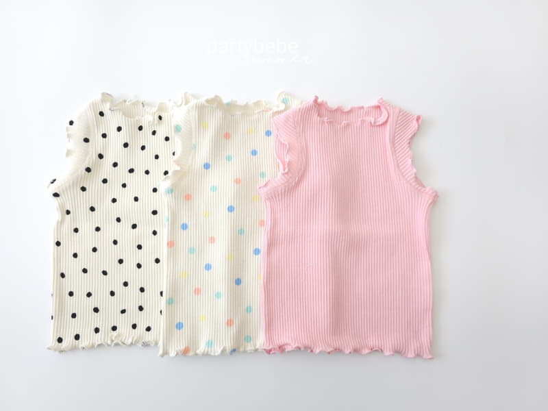 Party Kids - Korean Baby Fashion - #babywear - Pong Pong Shoulder Sleeveless - 11