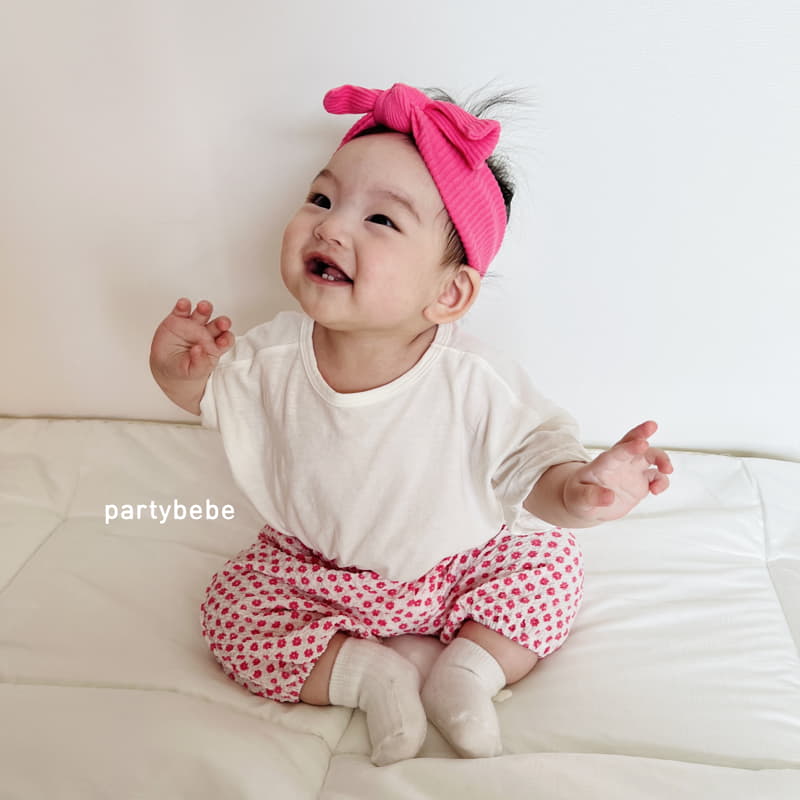 Party Kids - Korean Baby Fashion - #onlinebabyboutique - Flower Pants - 6