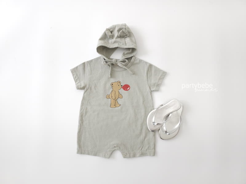 Party Kids - Korean Baby Fashion - #onlinebabyboutique - Balloon Bear Bodysuit - 8