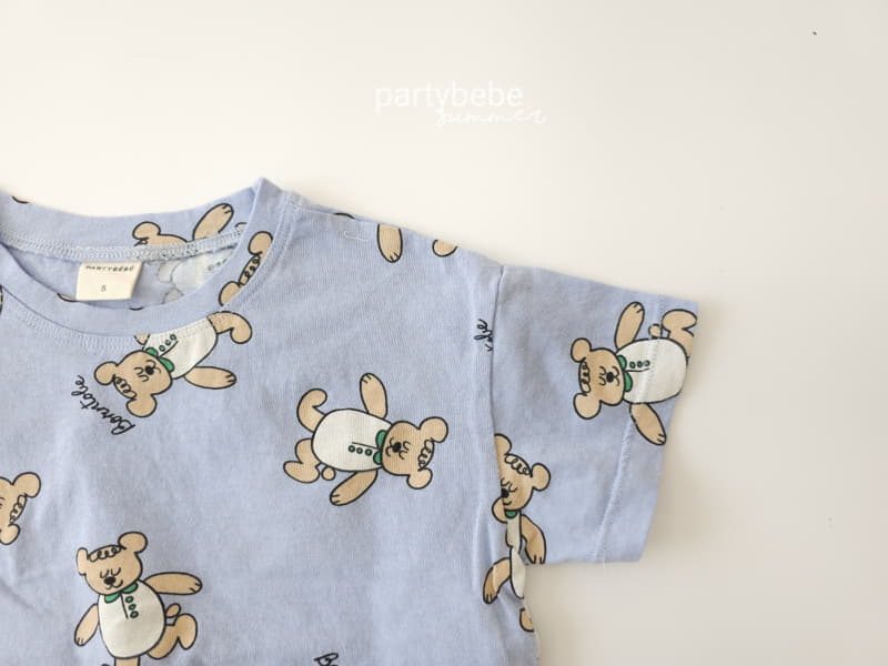 Party Kids - Korean Baby Fashion - #onlinebabyboutique - Bear Tee