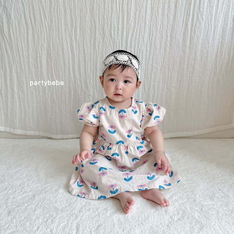 Party Kids - Korean Baby Fashion - #onlinebabyshop - Dandelion One-piece - 6