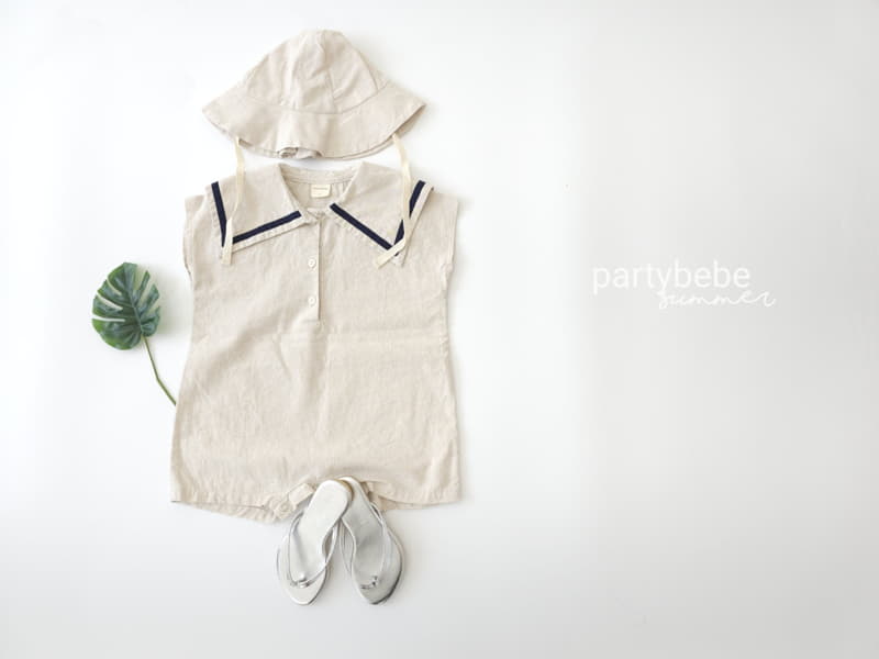 Party Kids - Korean Baby Fashion - #onlinebabyshop - Sailor Bodysuit with Hat - 7