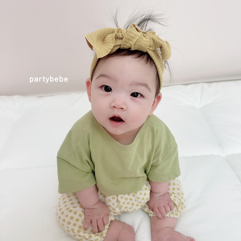 Party Kids - Korean Baby Fashion - #smilingbaby - Flower Pants - 8