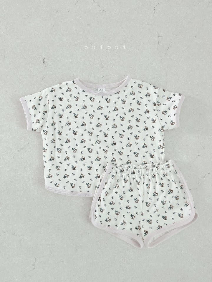 Puipui - Korean Children Fashion - #fashionkids - Berry Top Bottom Set - 5