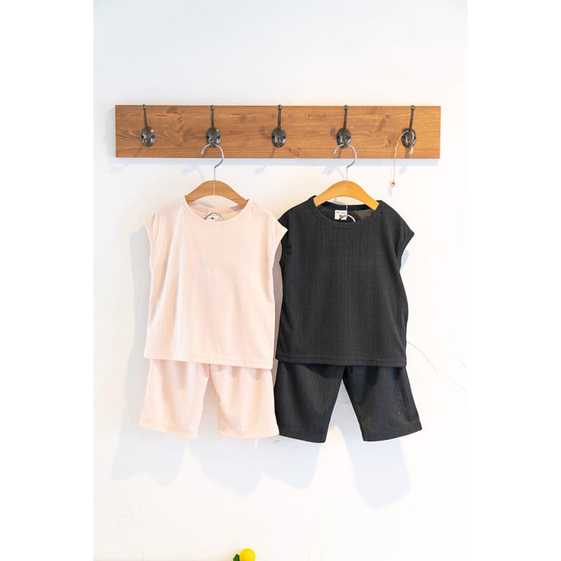 Raykids - Korean Children Fashion - #childofig - Charlang Sleeveless Top Bottom Set - 3