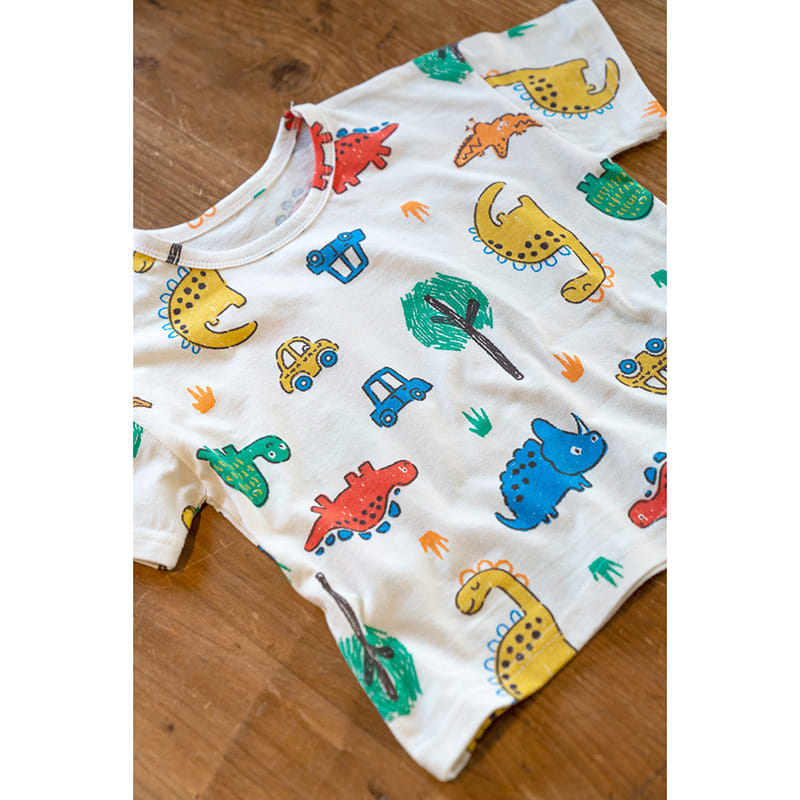 Raykids - Korean Children Fashion - #stylishchildhood - Dino World Tee - 4