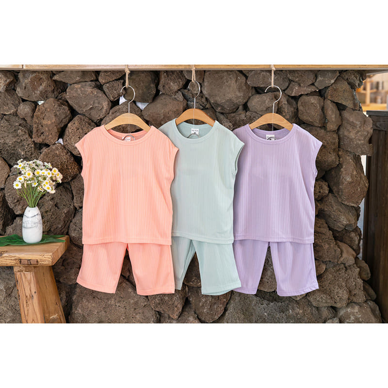 Raykids - Korean Children Fashion - #discoveringself - Charlang Sleeveless Top Bottom Set - 6