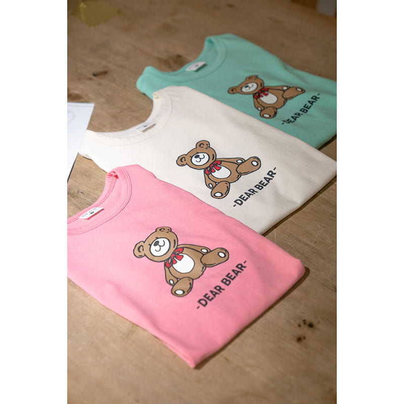 Raykids - Korean Children Fashion - #fashionkids - Dear Bear Charlang Top Bottom Set