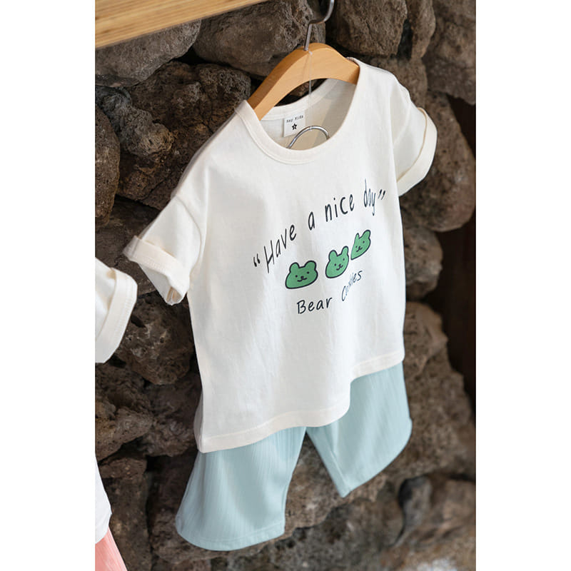 Raykids - Korean Children Fashion - #magicofchildhood - Cookie Bear Charlang Top Bottom Set - 2