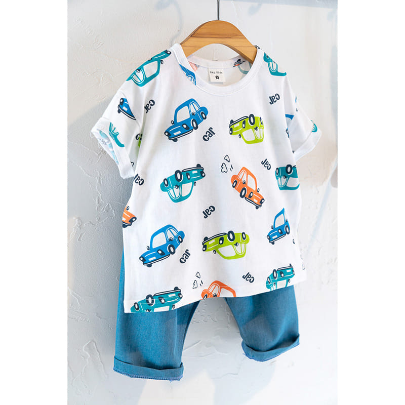 Raykids - Korean Children Fashion - #prettylittlegirls - Color Car Tee - 4