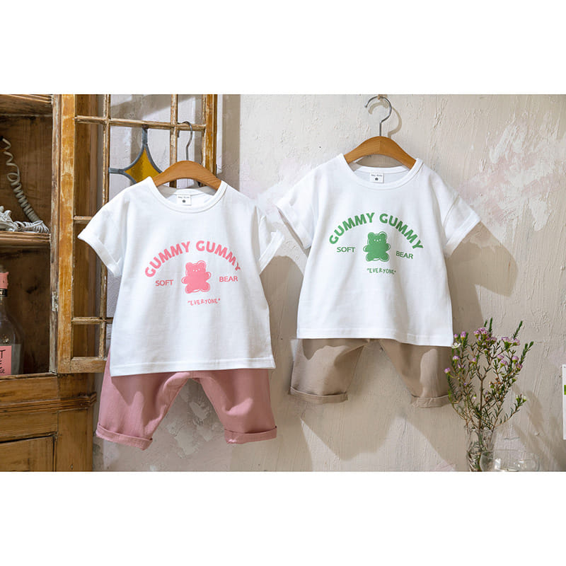 Raykids - Korean Children Fashion - #todddlerfashion - Gumi Bear Eco Top Boom Set - 2