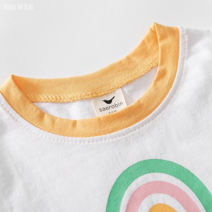 Saerobin - Korean Children Fashion - #kidsshorts - Rainbow Tee - 3