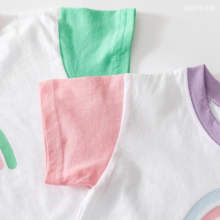 Saerobin - Korean Children Fashion - #kidzfashiontrend - Rainbow Tee - 5