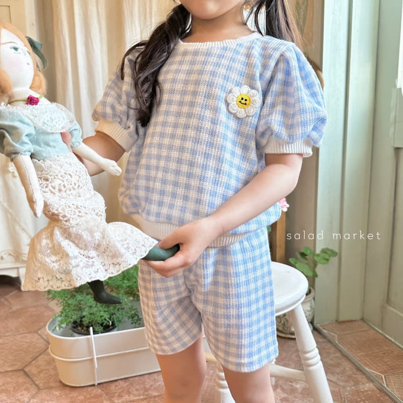 Salad Market - Korean Children Fashion - #kidzfashiontrend - Cotton Candy Top Bottom Set - 11