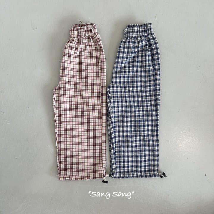 Sang Sang - Korean Children Fashion - #childofig - Summer Check Pants