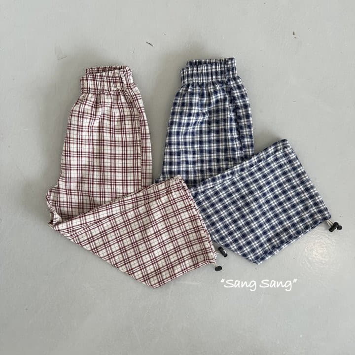 Sang Sang - Korean Children Fashion - #childrensboutique - Summer Check Pants - 2