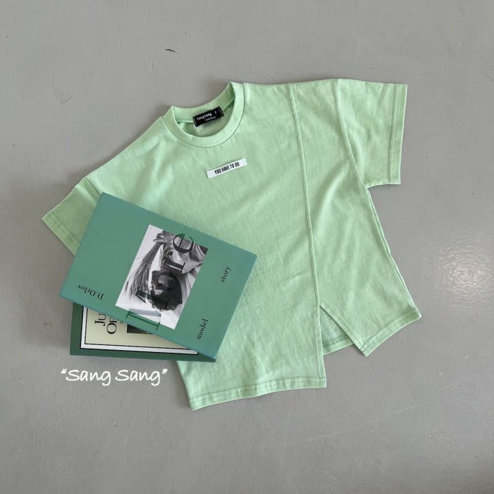 Sang Sang - Korean Children Fashion - #designkidswear - Label Unbal Tee - 2