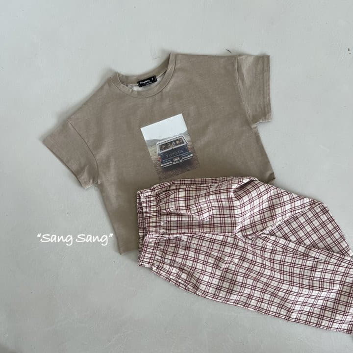 Sang Sang - Korean Children Fashion - #designkidswear - Summer Check Pants - 3