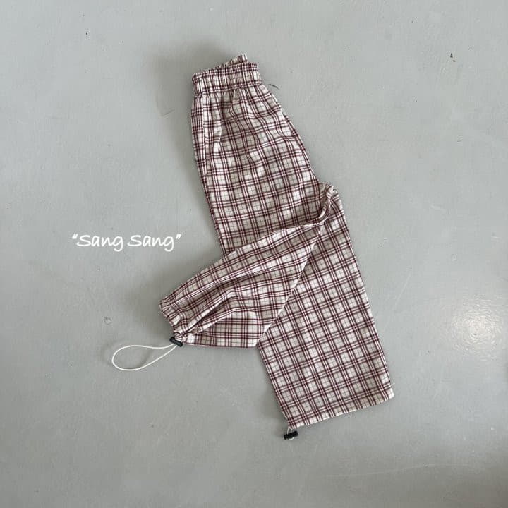 Sang Sang - Korean Children Fashion - #designkidswear - Summer Check Pants - 4