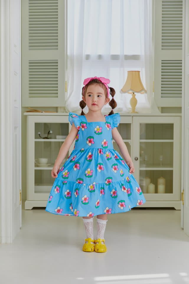 Sera - Korean Children Fashion - #prettylittlegirls - Sailor Daisy One-piece - 4