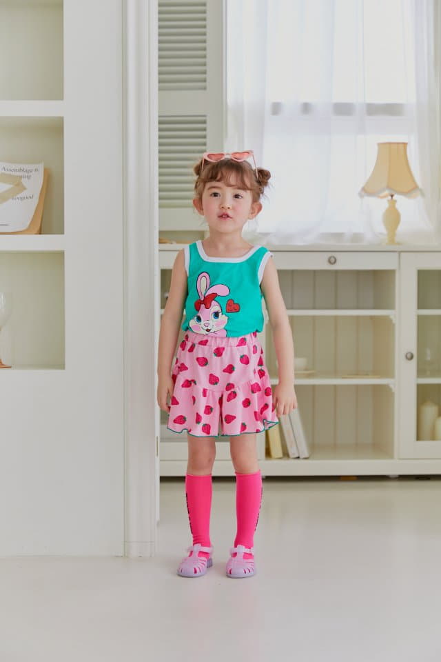 Sera - Korean Children Fashion - #magicofchildhood - Square Skirt Pants Top Bottom Set - 6