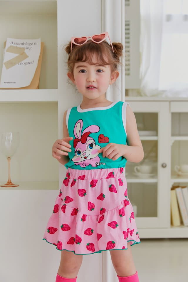 Sera - Korean Children Fashion - #prettylittlegirls - Square Skirt Pants Top Bottom Set - 8