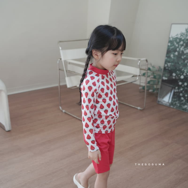 Shinseage Kids - Korean Children Fashion - #childofig - Strawberry Swimwear Set - 6