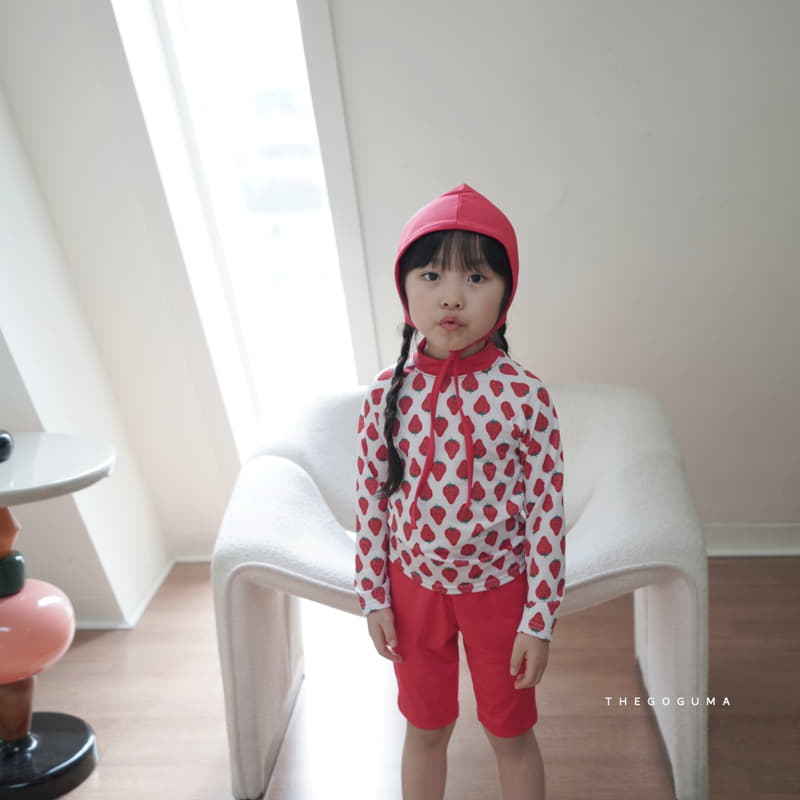 Shinseage Kids - Korean Children Fashion - #childrensboutique - Strawberry Swimwear Set - 7