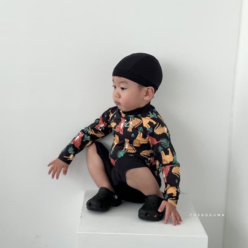 Shinseage Kids - Korean Children Fashion - #designkidswear - Jungle Swimwear Set - 9