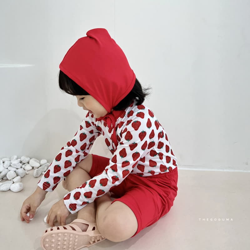 Shinseage Kids - Korean Children Fashion - #fashionkids - Strawberry Swimwear Set - 10