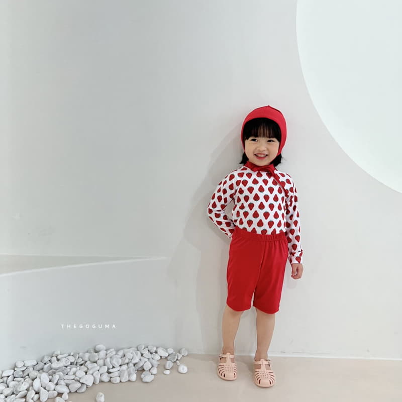 Shinseage Kids - Korean Children Fashion - #kidsstore - Strawberry Swimwear Set - 12