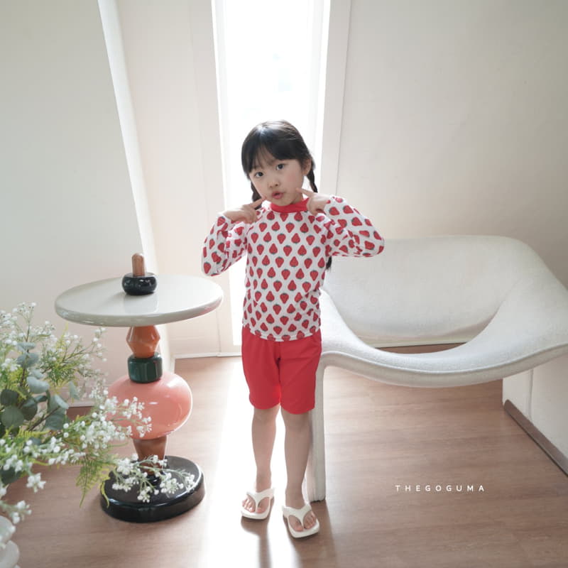 Shinseage Kids - Korean Children Fashion - #stylishchildhood - Strawberry Swimwear Set - 5