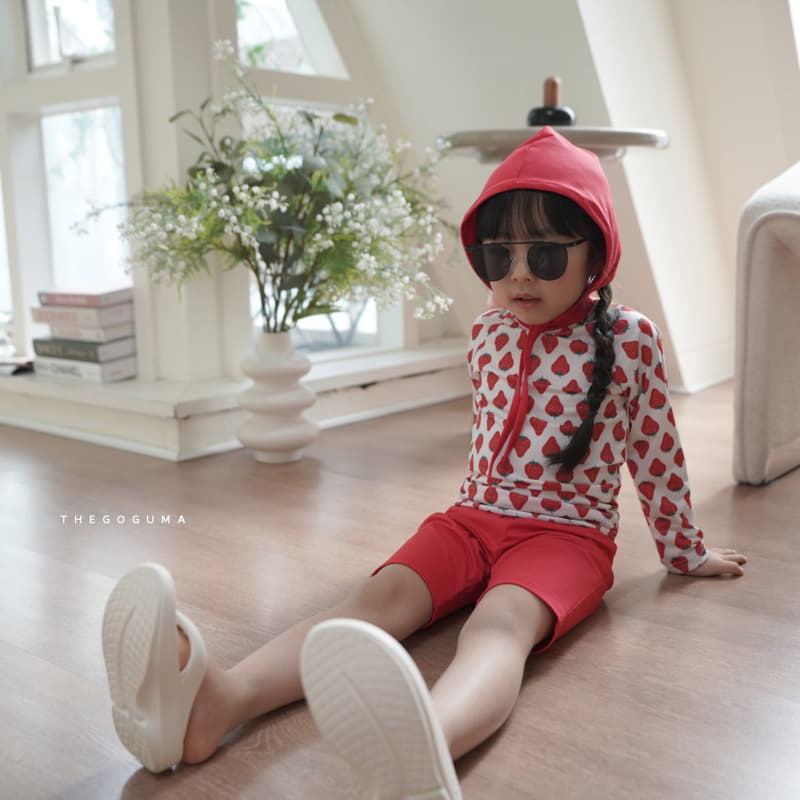 Shinseage Kids - Korean Children Fashion - #todddlerfashion - Strawberry Swimwear Set - 3