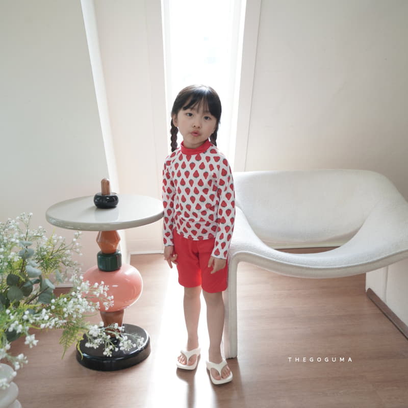 Shinseage Kids - Korean Children Fashion - #todddlerfashion - Strawberry Swimwear Set - 4