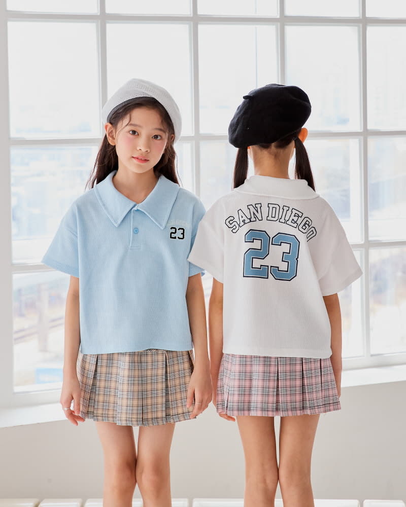 Sm2 - Korean Children Fashion - #designkidswear - Check bijou Skirt - 3