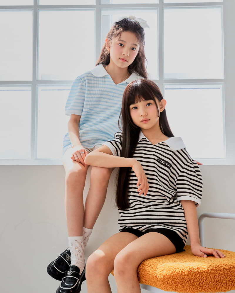 Sm2 - Korean Children Fashion - #discoveringself - Waffle Stripes Tee - 9