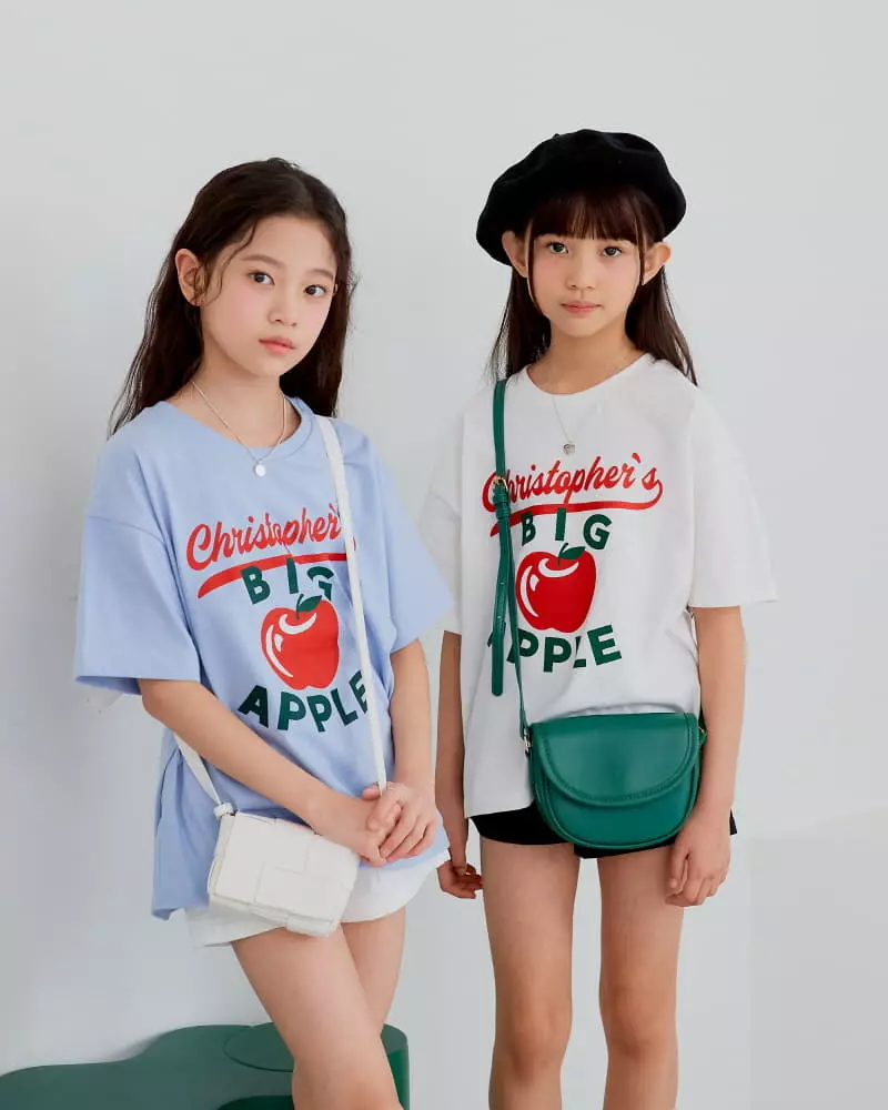 Sm2 - Korean Children Fashion - #fashionkids - Apple Tee - 11