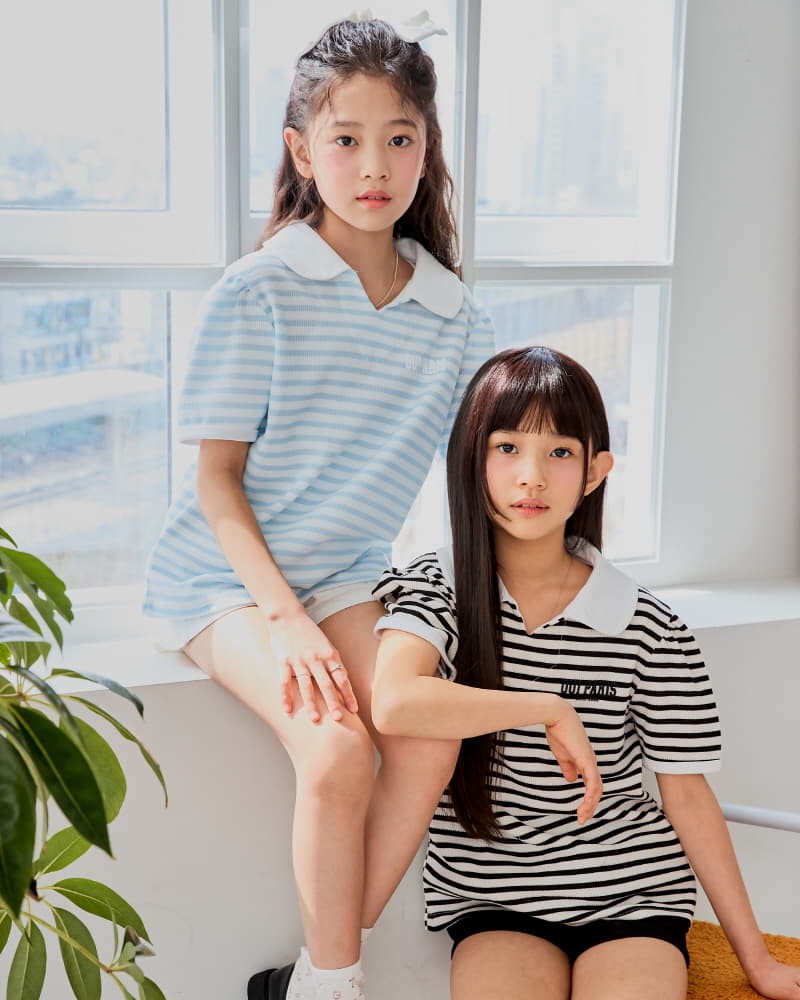 Sm2 - Korean Children Fashion - #fashionkids - Waffle Stripes Tee - 10