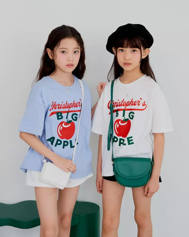 Sm2 - Korean Children Fashion - #kidsshorts - Apple Tee - 12