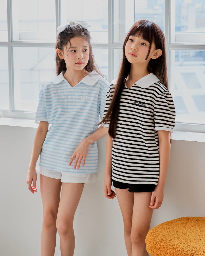 Sm2 - Korean Children Fashion - #todddlerfashion - Waffle Stripes Tee - 3